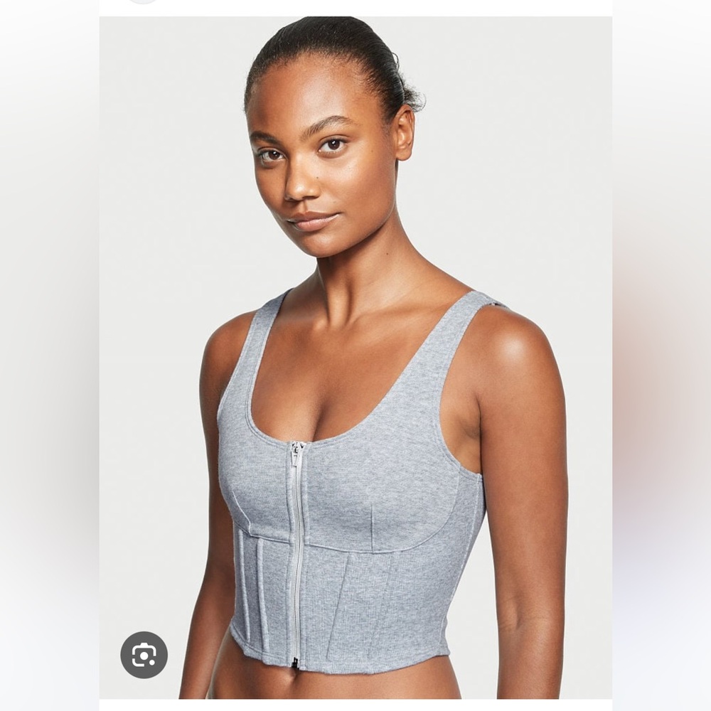 Victorias Secret on point Corset zip up top Small